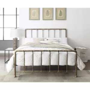 Image of Flintshire Kinnerton Metal Bed Frame 5ft King Antique Bronze