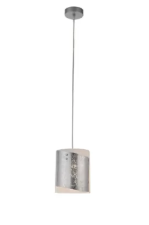 Image of PARIS Slim Pendant Ceiling Light Silver 20x20cm