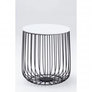 Image of Enzo Small Marble Top Cage Table