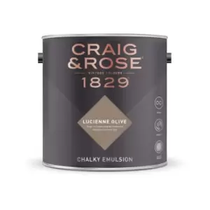 Image of Craig & Rose Chalky Emulsion Lucienne Olive - 2.5L