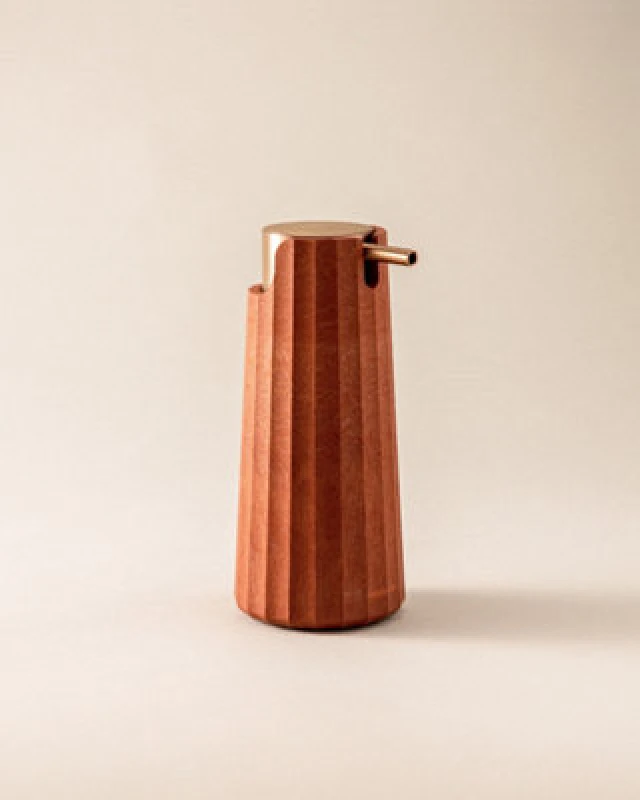 Image of Cosmic ''Soap Dispenser' Plastic made with Terracotta Finish 200ml Terracotta