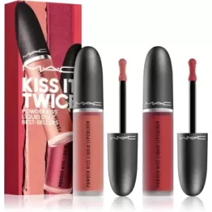 Image of MAC Cosmetics Kiss It Twice Gift Set Best-Sellers (for Lips) Shade
