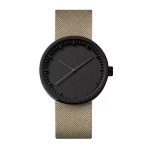 Image of Leff Amsterdam LT71013 D38 Black Tube Sand Cordura Wristwatch