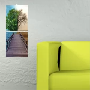 Image of J4 Multicolor Decorative MDF Painting (2 Pieces)