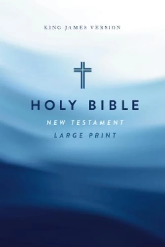 Image of KJV Large Print Outreach New Testament Bible, Cross Softcover, Comfort Print Paperback / softback