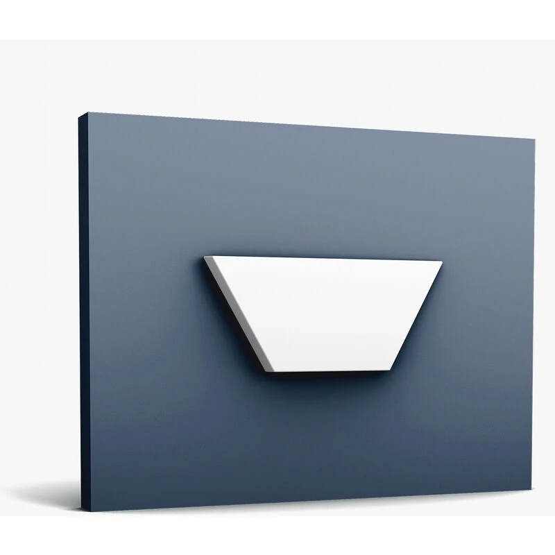 Image of ORAC Orac - 3D wall panel Decor W101 modern trapezium Deco element modern white modernw101