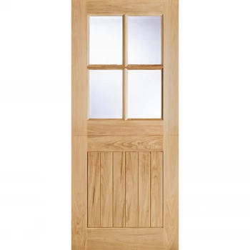 Image of Cottage - Stable - 4 Lite - Glazed Exterior Door - Oak - 1981 x 762 x 44