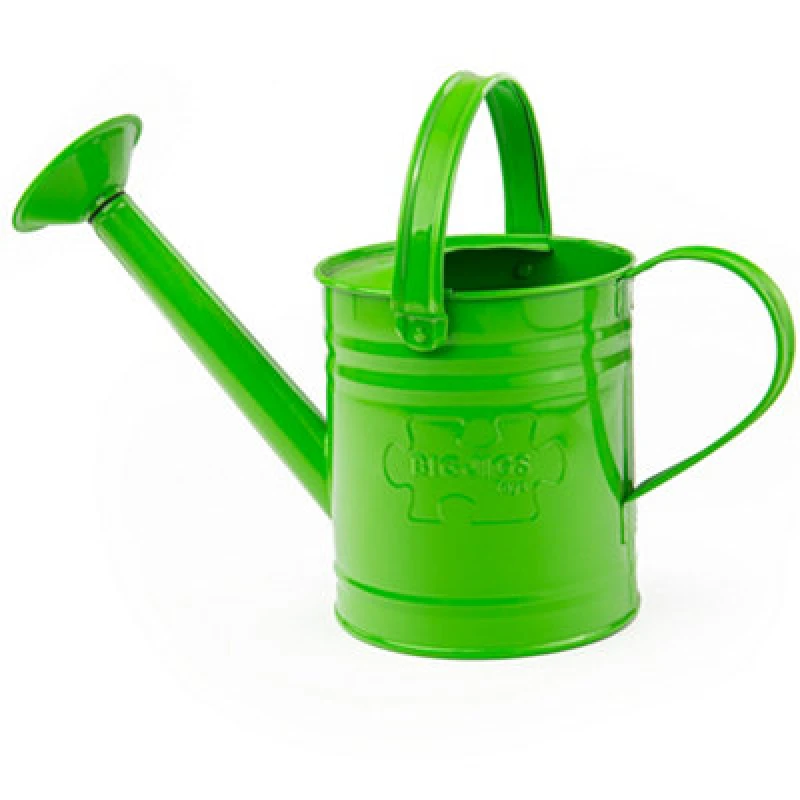 Image of Bigjigs Toys Children's Green Watering Can With Fixed Spout