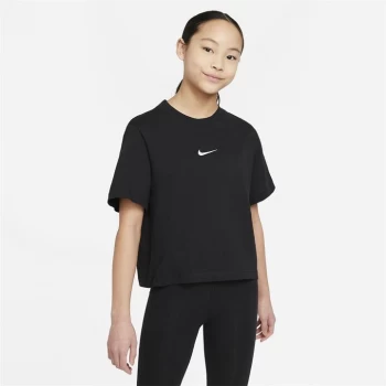 Image of Nike Sportswear Big Kids (Girls') T-Shirt - Black/White