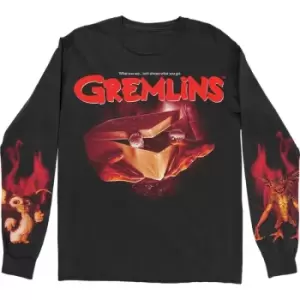 Image of Warner Bros - Gremlins What It Seems Unisex XX-Large Long Sleeved T-Shirt - Black