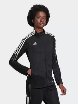Image of adidas Tiro 21 Track Top - Black, White, Size XL, Women