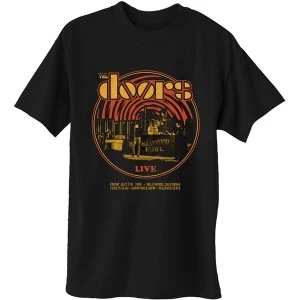 Image of The Doors - 68 Retro Circle Mens Medium T-Shirt - Black