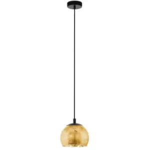Image of Eglo - Albaraccin Dome Pendant Ceiling Light Black