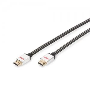 Image of Ednet 84482 HDMI cable 3m HDMI Type A (Standard) Black Silver
