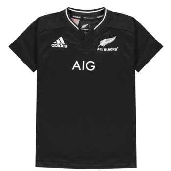Image of adidas New Zealand Rugby Shirt 2021 Junior - Black