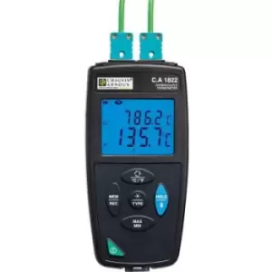 Image of Chauvin Arnoux C.A 1822 Thermometer -200 - 1372 °C Sensor type J, K, T, N, E, R, S Data logger