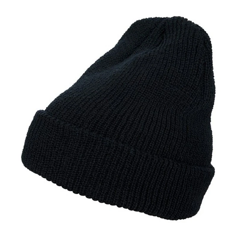 Image of Flexfit Flexfit Men Knitted Long Beanie in Black One Size Male 5063300286456