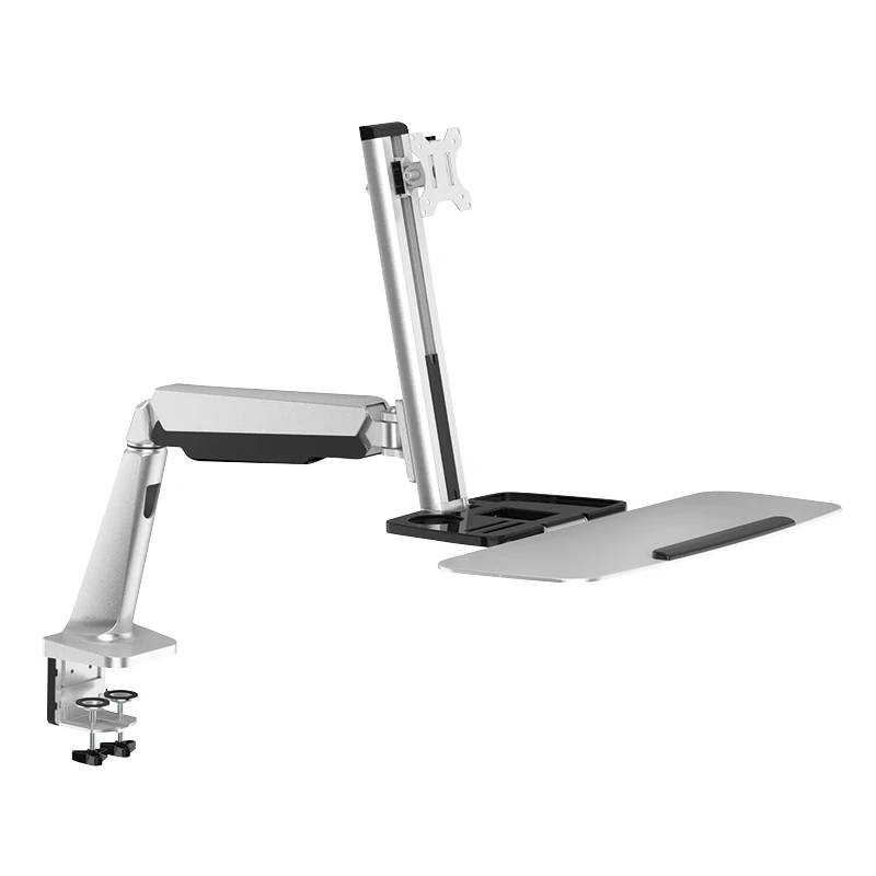 Image of LogiLink BP0040 monitor mount / stand 81.3cm (32") Desk Aluminiu