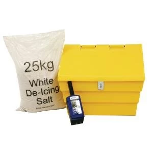 Image of 50 Litre Lockable Grit Bin and 25kg Salt Kit 389116