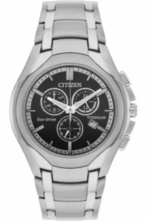 Image of Citizen Gents Eco-Drive Titanium WR100 Watch AT0940-50F