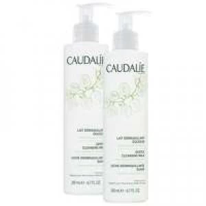 Image of Caudalie Cleansers and Toners Gentle Cleansing Milk Duo 2x 200ml