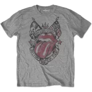 Image of The Rolling Stones - Tattoo You US Tour Unisex Large T-Shirt - Grey