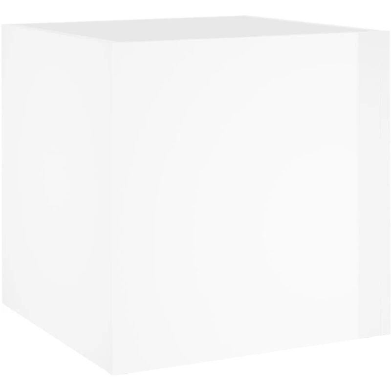 Image of vidaXL Planter Box High Gloss White 40x40x40 cm, White 808798