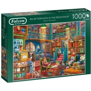 Image of Falcon Afternoon at The Bookshop Jigsaw Puzzle - 1000 Piece