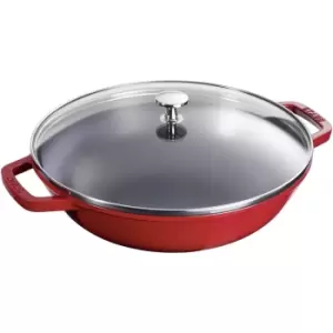 Image of Staub Round Small Wok - Cherry - 30cm