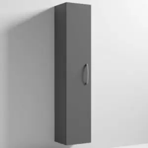 Image of Nuie - Athena Wall Hung 1-Door Tall Unit 300mm Wide - Gloss Grey