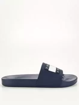 Image of Tommy Jeans Pool Slide Ess, Blue, Size 41, Men