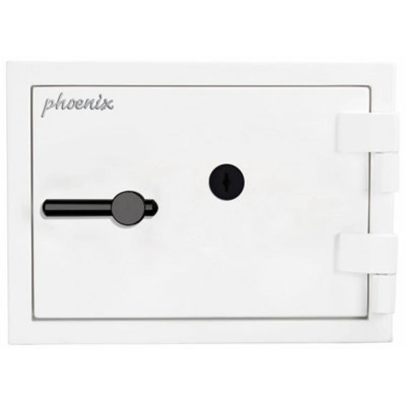 Image of Phoenix Safe Company Phoenix Fortress Ss1451K Security Safe In Scratch-Resistant White Paint With Double-Bitted Key Lock