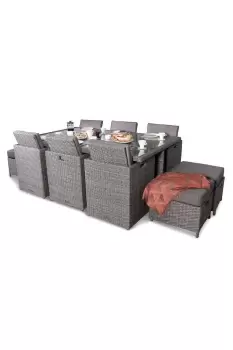 Image of Amir Royalcraft Paris 10 Seater Rattan Cube Set - Garden & Outdoor