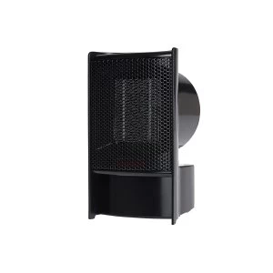 Image of Status 500w Portable Compact Mini Desk Top Fan Heater with Adjustable Thermostat & Overheat Protection