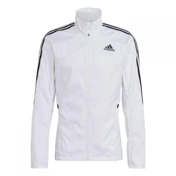 Image of adidas Marathon 3-Stripes Jacket Mens - White / Black