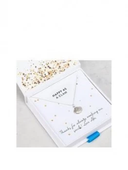 Image of By River By River Sterling Silver Happy As A Clam Pendant Necklace