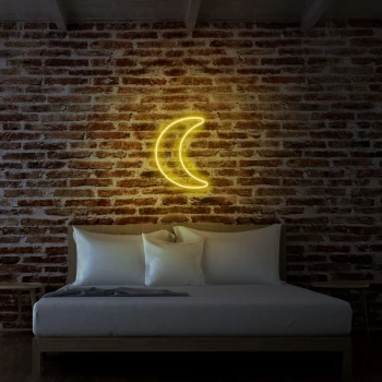 Image of Crescent - Yellow Yellow Wall Lamp
