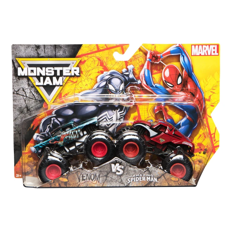 Image of Monster Jam Monster Jam 1:64 Marvel Die Cast Pack of 2