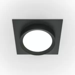 Image of Maytoni Maytoni Hoop Square Recessed Downlight Black GX53