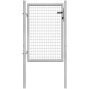 Image of Vidaxl - Garden Gate Galvanised Steel 105x150cm Silver Silver