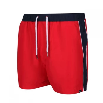 Image of Regatta Amias Swimming Shorts - TrueRed/Navy