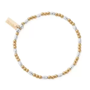 Image of ChloBo Gold Plated & Silver Dainty Sparkle Bracelet