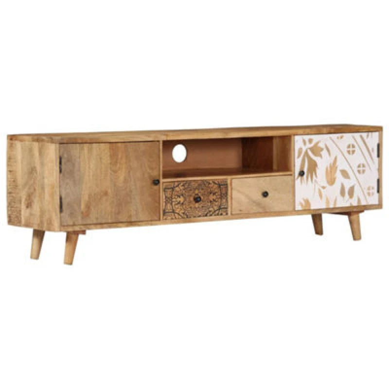 Image of VIDAXL TV Cabinet 140x30x40cm Solid Mango Wood Vidaxl 249856