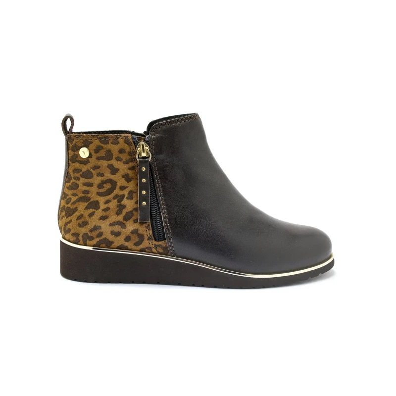 Image of Pediconfort Womens ankle boots with double zip Pediconfort Marron Female 37