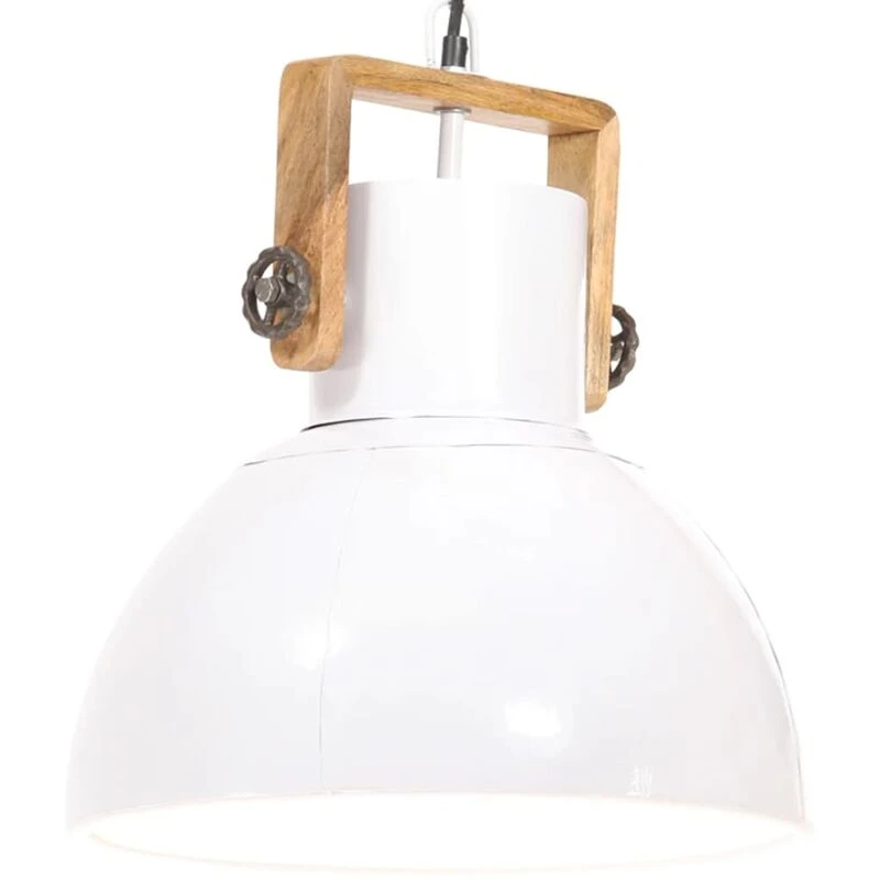 Image of VIDAXL Vidaxl - Industrial Hanging Lamp 25 w White Round 40cm E27 8720286024225
