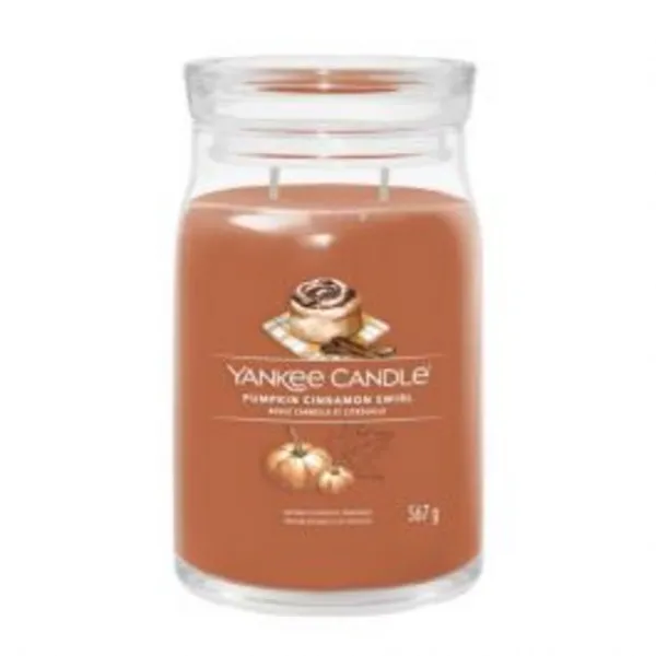 Image of Yankee Candle Pumpkin Cinnamon Swirl scented candle 567 g