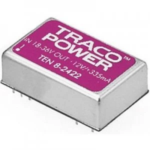 Image of TracoPower TEN 8 1222 DCDC converter print 12 Vdc 12 Vdc 12 Vdc 335 mA 8 W No. of outputs 2 x
