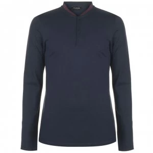 Image of Selected Homme Selected Josh Long Sleeve Polo Mens - Dark Sapphire