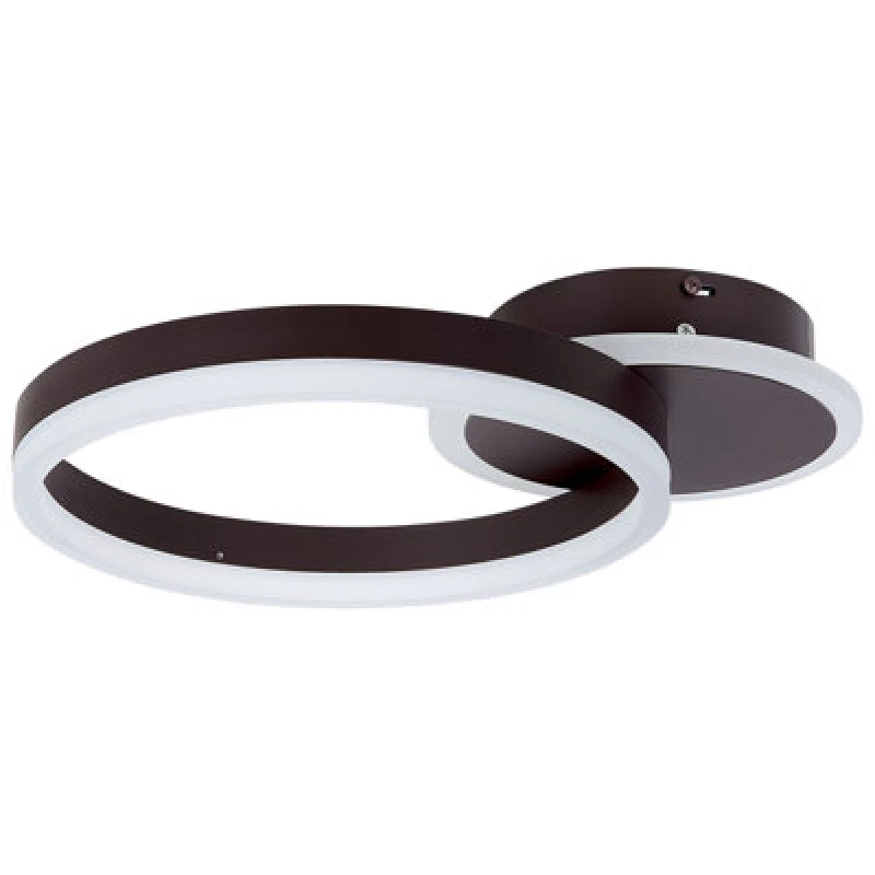 Image of Beliani LED Ceiling Lamp Glyde Metal Dark Brown