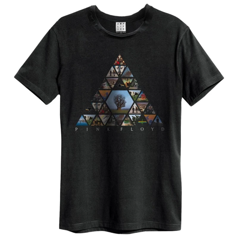 Image of Amplified Amplified Men Triangle Pink Floyd T-Shirt in Black Size: X-Small Black XS Male 5063852061969